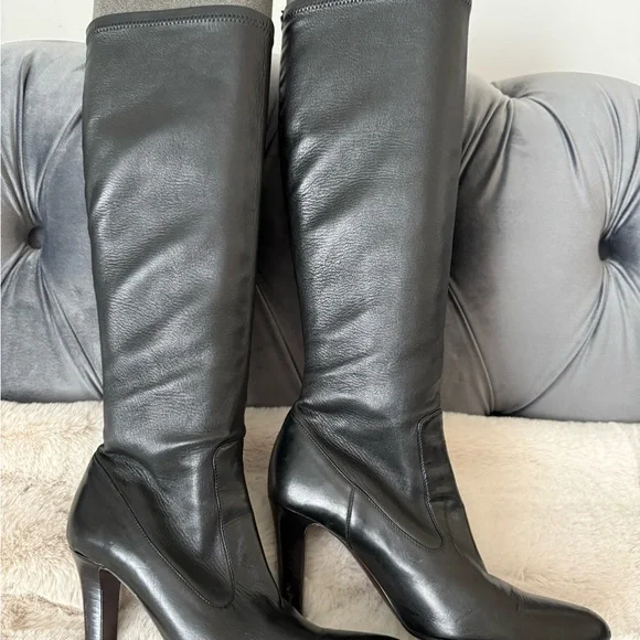 Cole Haan Black Knee Boots - Picture 6 of 15